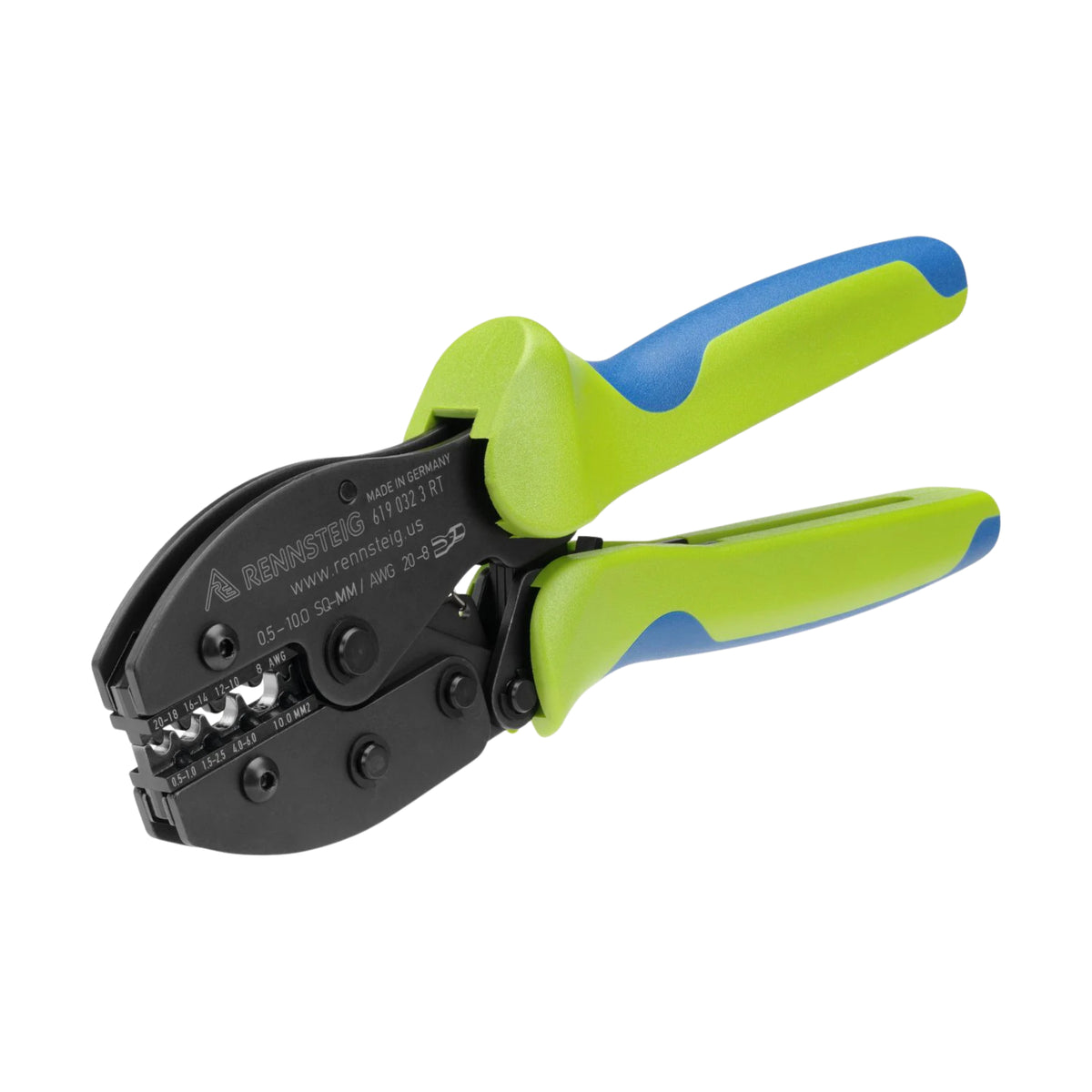 Rennsteig Crimping Plier PEW9 for uninsulate contacts (0.5 to 10 mm²), P/No:619 032 3