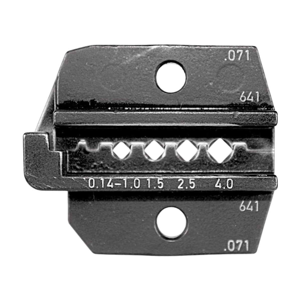 Rennsteig Die set for turned contacts (0.14 to 4mm²) compatible with Crimp Plier PEW12, P/No:624 071 3 0