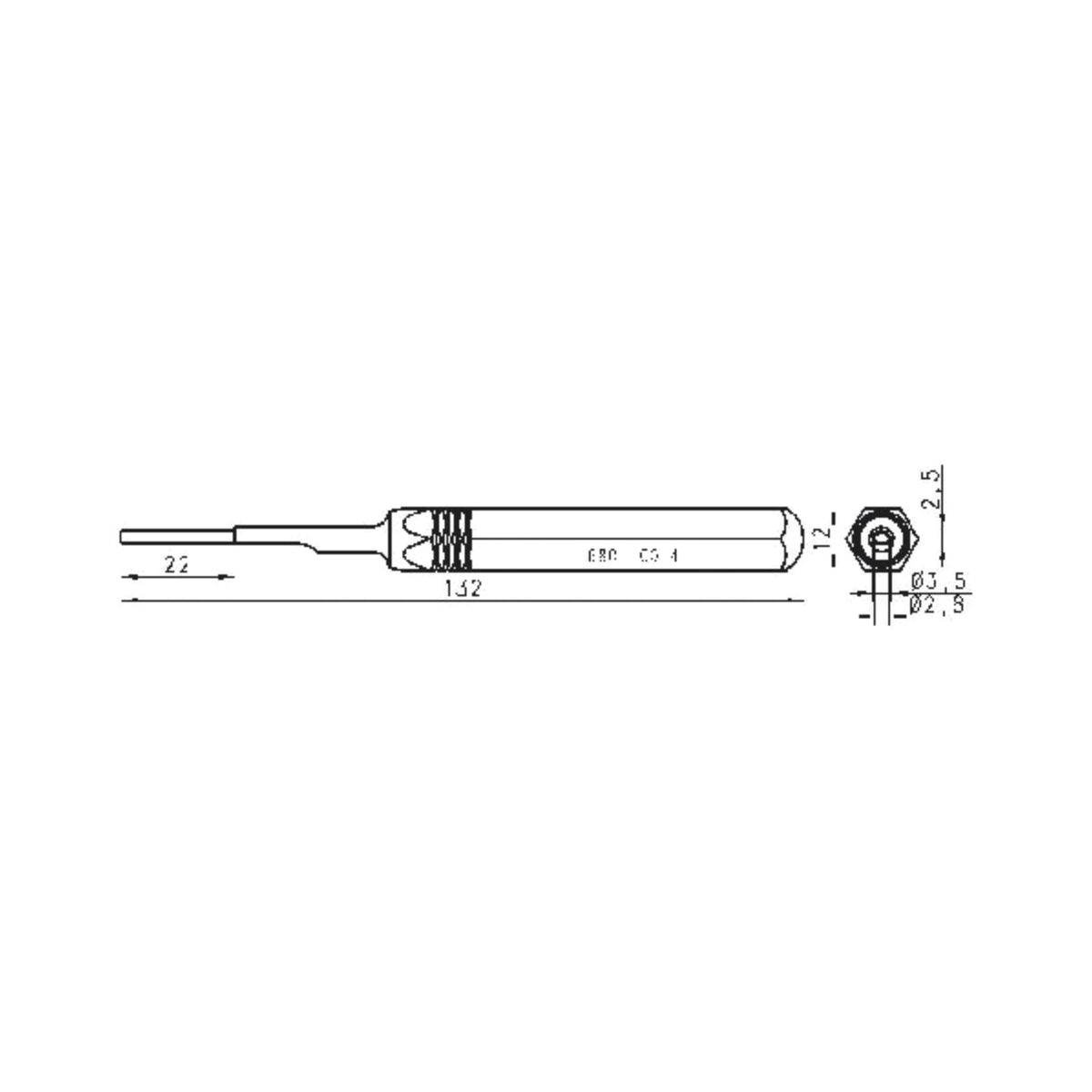 Rennsteig Insertion Tool for turned contact , P/No:680 100 4