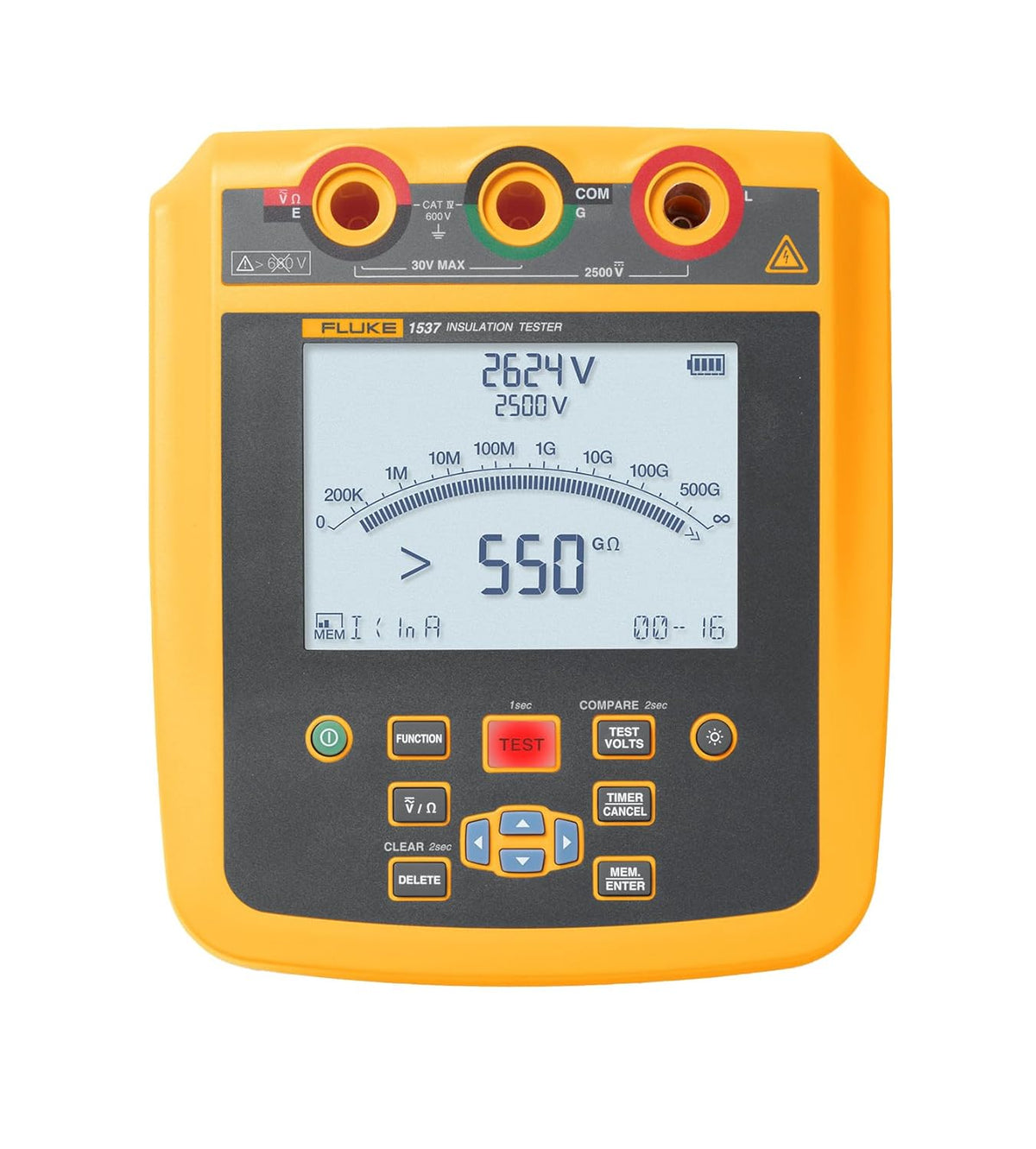 Fluke 1537 2500V Insulation Resistance Tester