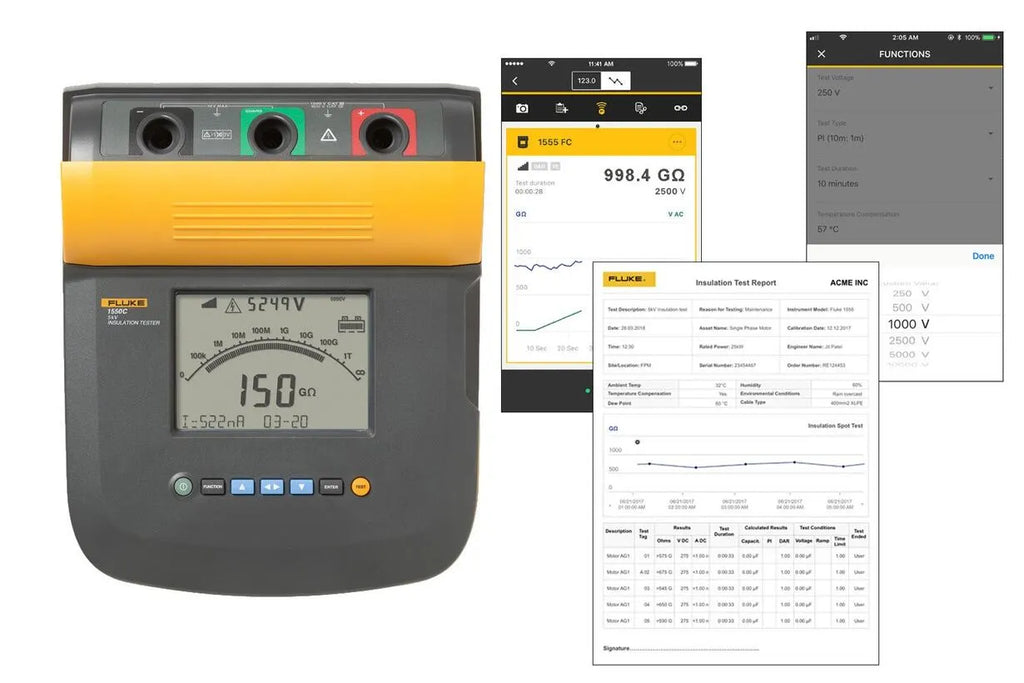 Fluke 1550C/KIT 5kv Digital Insulation Tester