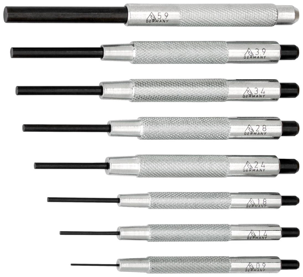 Rennsteig Parallel Pin Punch Set guide sleeve (0.9 to 3.9mm), P/No:457 100 5