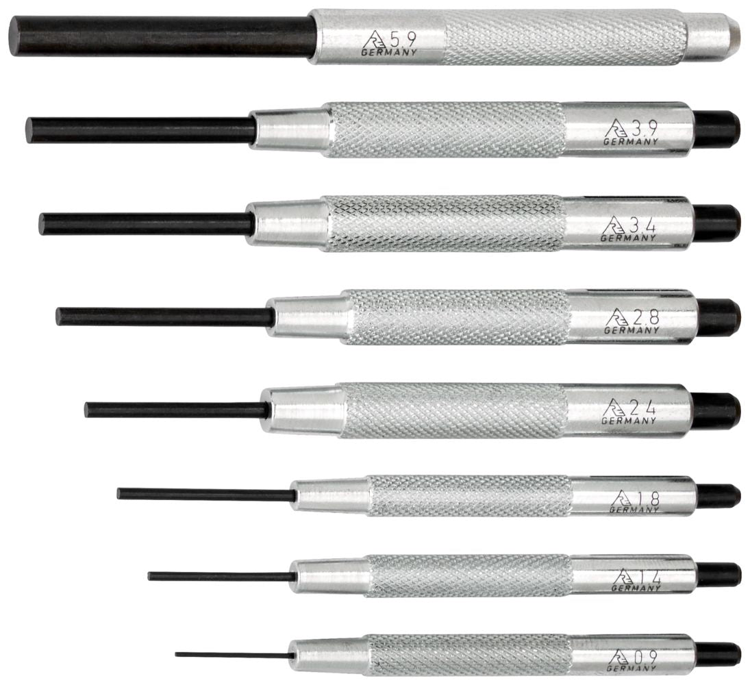 Rennsteig Parallel Pin Punch Set guide sleeve (0.9 to 3.9mm), P/No:457 100 5